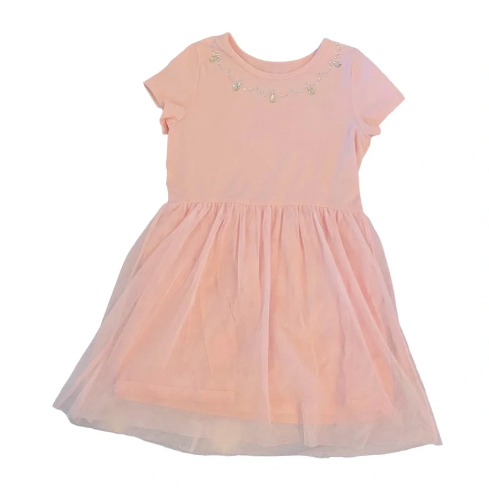 EUC pink dress with tulle skirt - Picture 1 of 3